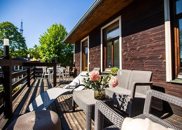 With A Terrace And A Hot Tub Dzīvoklis Riga